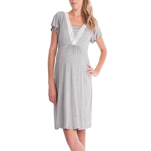 Robe d'allaitement pour grossesse en coton doux évitant les irritations