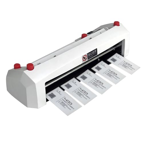 Roboraty 20W Auto Card Cutter, Electric Business Card Cutting Machine, Cuts 30pcs/min, Max 300g Cutter for Business, Invitation, Membership, Word Cards, Bookmarks