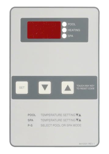 H000330 Compatible with RAYPAK Control Panel Label LCD Digital KIT for Fits Model(s):PS10353,PS10354,PS10355,RHP 2350ti,3350ti,4350ti,5200,5310Ti,5350,6200,6300Ti,6350,8300Ti,8350