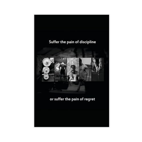Affiche de motivation pour salle de sport et salon 40x60 cm