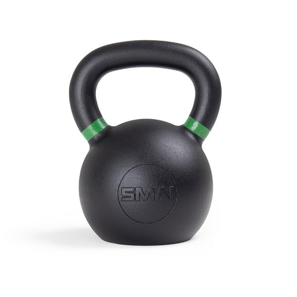 SMAI Workout Cast Iron Kettlebells | Weight Kettlebells with Anti Slip Powder Coating Handles |Powder Coating for Durability, Rust Resistance & Longevity | Comes with Color Coaded Handles | 53 lbs