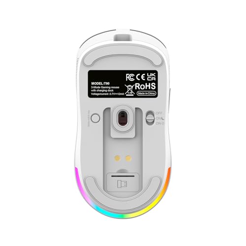 Souris de jeu légère sans fil ergonomique avec boutons programmables - 5