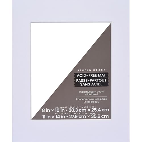 Crescent Colored Mat Board, 20 x 32 Inches, White 960, Pack of 10