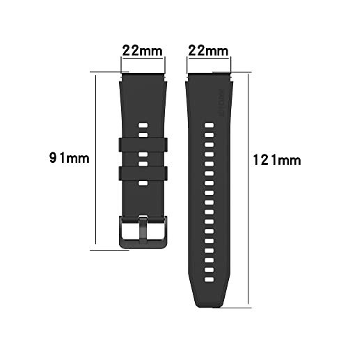 Bande de surveillance 22mm pour Huawei GT2 46mm montre connectée rouge
