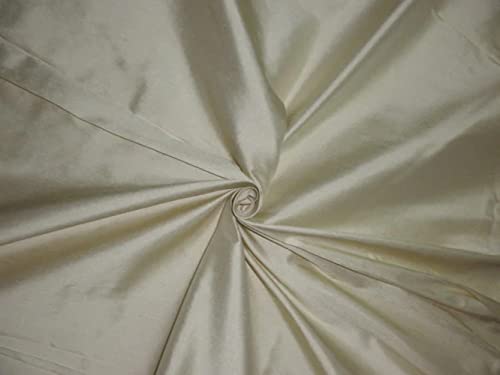 Soies riches couleur champagne en rouleau Silk Dupioni 274 cm pour tapisserie