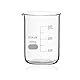 ULAB Scientific Glasbecher, Vol. 300 ml, 3.3 Borosilikat-Griffin niedrige Form mit gedruckter Graduierung, 4 Stück, UBG1034