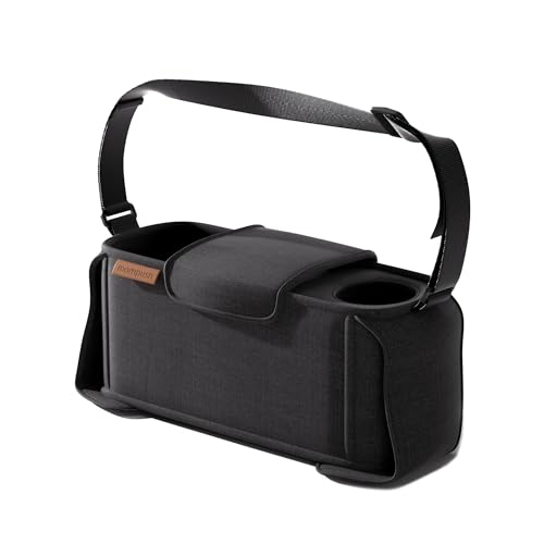 Image of mompush Stroller Organizer with Shoulder Strap, Large Storage Space and Cup Holder, Stroller Accessories Fits for Popular Strollers