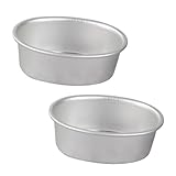 BESPORTBLE 2 pièces Moules Ovales à Cheesecake Antiadhésifs Aluminium Résistant Haute Température pour Four Pâtisserie Maison et Professionnelle