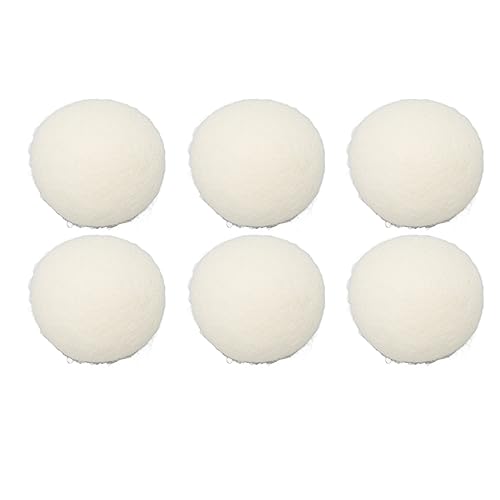 Bolas de secado de lana para lavandería natural y cuidado de la piel pack de 6 unidades de 7cm