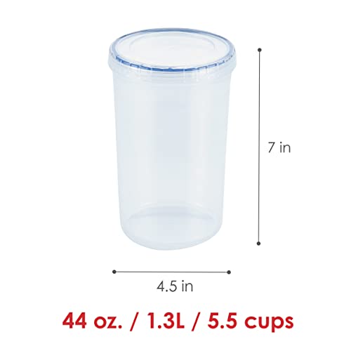 Lock & Lock Easy Essentials Food Storage Bin Set/Airtight Container Lids/BPA-Free/Dishwasher Safe, 20 Piece, Clear by LocknLock - Image 4