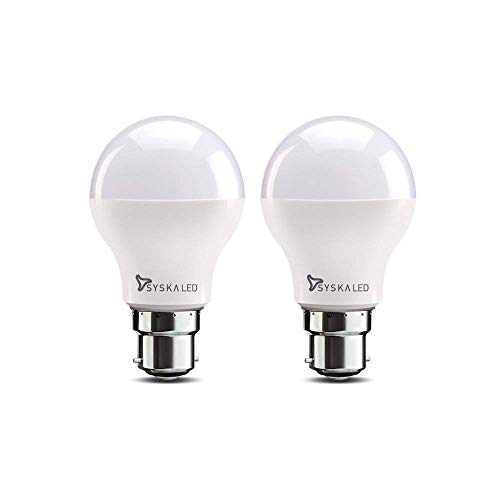Image of SYSKA 9W LED White Bulb, Pack of 4, (SSK-SRL-9W /2019)