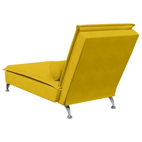 Chaise longue de massage USB ergonomique jaune
