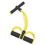 WXF Universal-Fitness Fußpedal Expander Bauchtrainer Sit-up Übungsgeräte Body Sculpture Bauch Trainer Yoga Bodybuilding Training Band Elastic Pull-Seilspann-Seil-Puller (Color : Yellow)