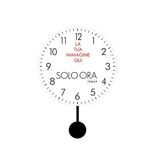 Orologio a pendolo da parete personalizzato con foto/immagine o scritta, diam.300 in forex, ottima idea regalo, regalo personalizzabile