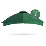 EasyLee 10x12 Gazebo Replacement Canopy, Double Teir Sunshade Polyester Soft Top Cover 10'x12' Gazeb