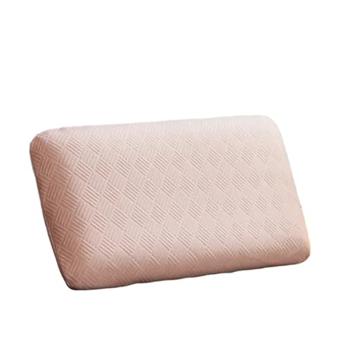 Almohada de látex, almohada de látex for aliviar el dolor de cuello, almohadas ortopédicas for dormir, cómoda y transpirable, for el cuidado de la salud cervical (azul, 70 x 40 cm, 50 D)(Pink,60x40cm