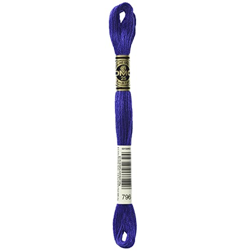 Image of DMC Six Strand Embroidery Cotton 8.7 Yards-Dark Royal, Box of 12