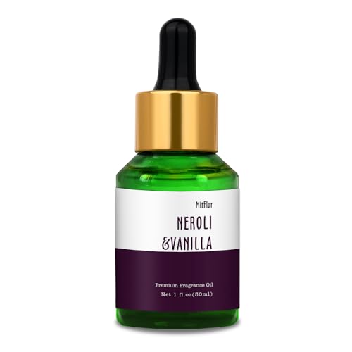 Image of Neroli Vanilla Fragrance Oil, MitFlor 30ml Essential Diffuser Oil, Large Size Premium Grade Fragrance Oil for Soap & Candle Making, Aromatherapy Scented Oil for Home Fragrance