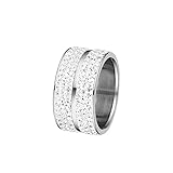 Composizione: questo anello da donna è realizzato in acciaio inossidabile e placcato al rodio, si arricchisce di incomparabile brillantezza dei cristalli austriaci.