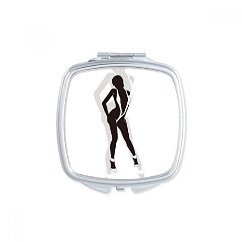Miroir de maquillage compact portable mignon pour sac à main