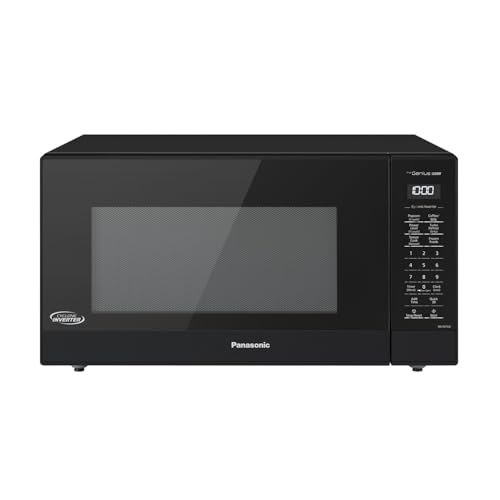 Image of Panasonic NN-SN75LB cu.ft Cyclonic Inverter Countertop Microwave Oven 1250Watt Power with Genius Sensor Cooking, 1.6 cft, Black