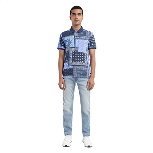 Image of Levi's Men's Regular Fit Printed Polo T-Shirt
