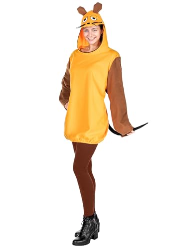 Maskworld Die Sendung mit der Maus - Maus Kostüm - Größe: M - Hoodie - Kapuzen-Pulli für Karneval, Halloween & Motto-Party
