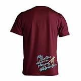 [アートワークスコウベ] バドミントン Tシャツ 半袖 練習着 ドライ バドミントンをしている時間が好き ユニセックス S バーガンディ