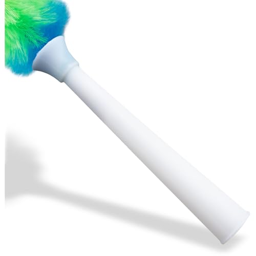 Image of Carlisle FoodService Products 36315600 Telescoping Polyster Wool Duster with Plastic Handle, 52 inch - 81 inch Overall Length, White