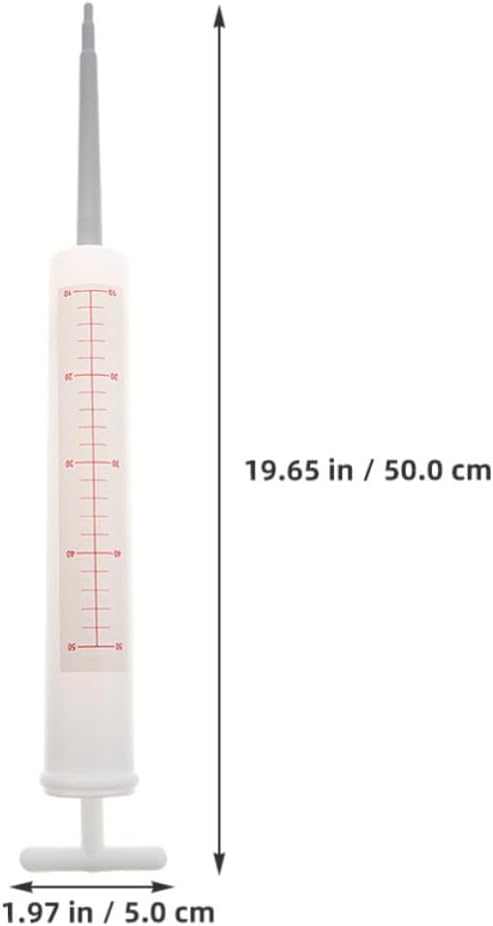 CALLARON 2pcs Giant Syringe Prop for Cosplay, Realistic Polymer image 2