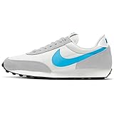 Nike DBreak Vintage-Sneaker Trendige Damen Sportschuhe mit Veloursleder-Texturen Low Top-Sneaker Freizeit-Schuhe Weiß/Grau/Blau, Größe:40