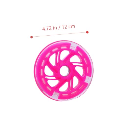 2 piezas de ruedas de entrenamiento para bicicleta PU luminosas con rodamientos para niños y estabilizadores antideslizantes para aprendizaje seguro y confiado de ciclismo miniatura 7