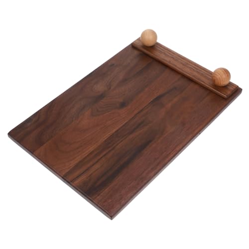 Ciieeo Vertical Wooden Menu Display Board Portable Clipboard for Restaurants Cafes Effortless Menu Changes Space Saving Design