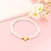 BAYLAY Initial Bracelets for Women Girls, 18K Gold Plated Letter S Initial Bracelet Trendy Heart Bracelet Pearl Bracelets Dainty Gold Bracelet for Women Flower Girl Gifts Bridesmaid Proposal Gifts