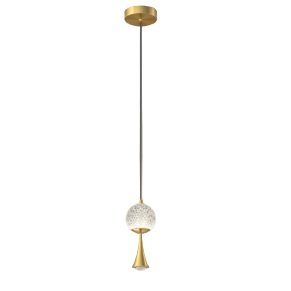 Lampe suspendue LED cuivre tricolore finie l'ambiance sombre au salon