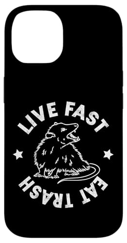 Funny Live Fast Eat Trash Possum Lover �X�}�z�P�[�X iPhone 14 �p