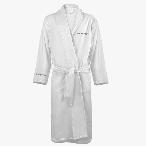 Personalized Bathrobe With Your Name For Men, Custom Color, Custom Bathropes, Men's Loose-fitting Bathrobe, Men Soft Plush Robes, Customizable Bathrobes Personalized Plush Robes for Men
