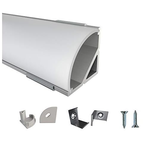 Rabando 5 unidades de perfil de aluminio LED Cover