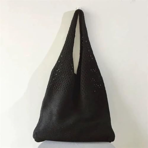 Bolso de playa tejido a ganchillo, tipo tote con asa para hombro, bolso cruzado de verano para mujer miniatura 6