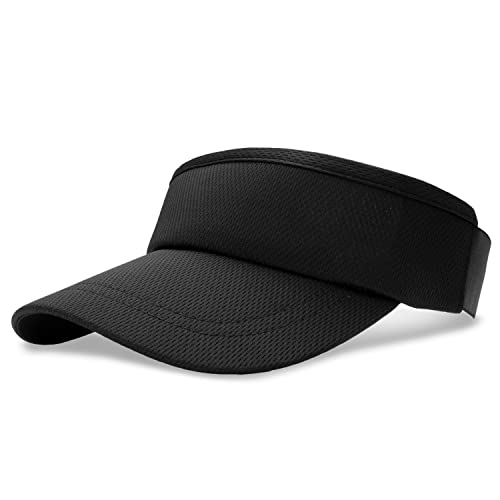 Headsweats Womens Lightweight Performance Running Sun Visor, Pitch Black, 1 Us #TOP1