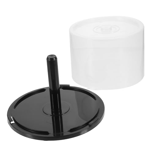 NUOBESTY 2pcs Cd Storage Bucket Empty Dvd Storage Holder Containers for Discs Organize Your Cd Collection for Home and Travel Use