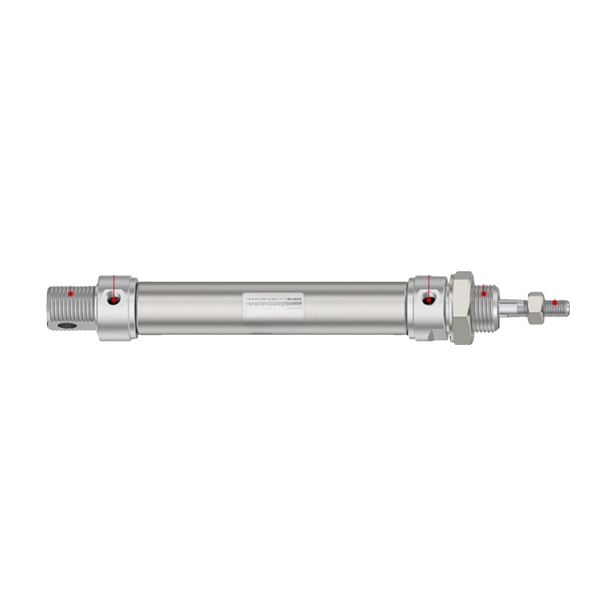 Mini cilindro neumático de acero inoxidable MA16x400-S-CA para sistemas de aire comprimido