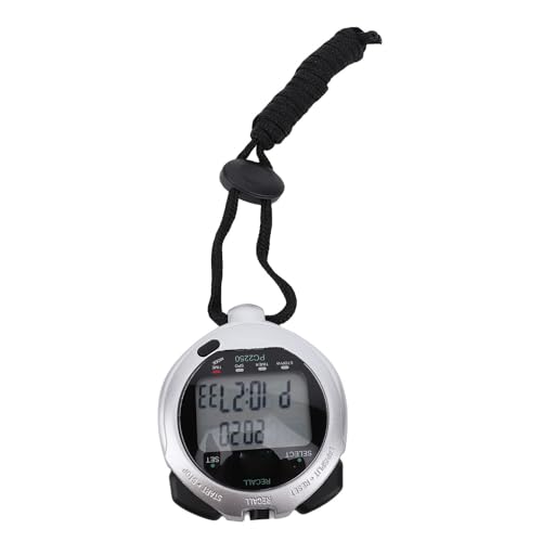 Alomejor Electronic Digital Stopwatch, Multifunctional Stopwatch with 30 Lap Memory Countdown Timer