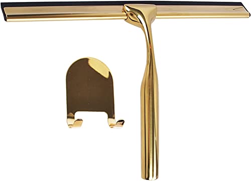 Escobilla de ducha de acero inoxidable para ventana de vidrio de acero inoxidable mango antideslizante para espejo de puerta de baño