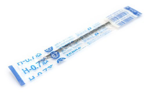 Zebra H-0.7 recharge stylo bille encre bleue séchage rapide