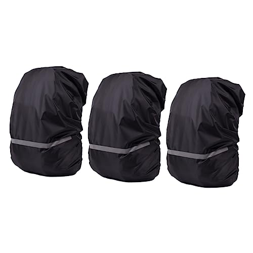 VANZACK 3pcs Reflective Backpack Cover Rain Gear for Men Compact Backpack Rain Cover Elastic Band