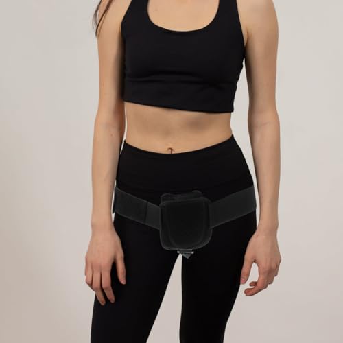 Faja hernia ajustable para adultos negra miniatura 4
