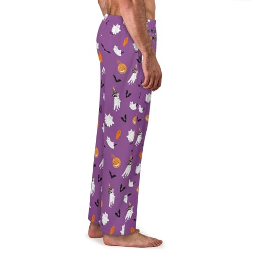 Mens Pajama Pants Soft Lightweight Lounge Sleep Pants, PJ Bottoms with Two Pockets2