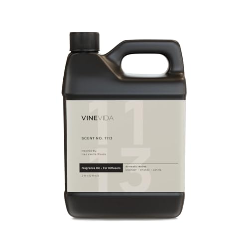 VINEVIDA [32 Fl Oz] Scent NO. 1113 Fragrance Oil for Cold Air Diffusers, Aromatic Notes of Vanilla, Lavender, Smokey & Woodsy Notes Essential Oils for Diffuser Oil Refill & Air Freshener Spray