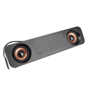 KIMISS Sound Bar for TV, Soundbar Speakers, Sound Bar, Wired Speaker Hifi Portable Desktop Long Speaker for Computer LaptopTablet Mobile phone PC (USB Powered 3.5mm Plug)